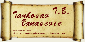 Tankosav Banašević vizit kartica